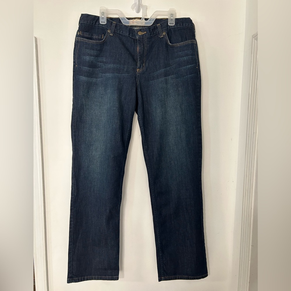 Carhartt Women’s dark denim Original Fit Straight Leg Jeans, Size 16 Tall, NWT